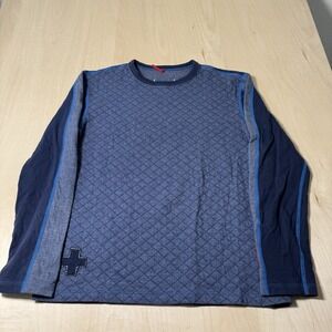 Alp N Rock Womens Long‎ Sleeve Shirt Size 2 Black Embroidered Cross